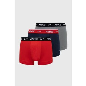 Boxerky Nike (3-pak) pánske, červená farba vyobraziť