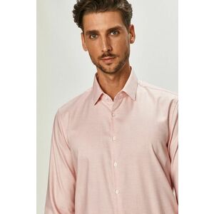 Košeľa Calvin Klein pánska, ružová farba, regular, s klasickým golierom vyobraziť