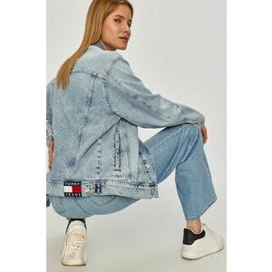 Rifľová bunda Tommy Jeans prechodná vyobraziť