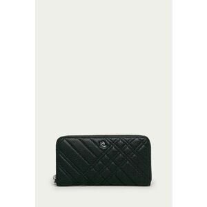 Kožená peňaženka Lauren Ralph Lauren dámska, tmavomodrá farba vyobraziť