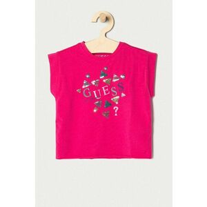 Detské tričko Guess ružová farba vyobraziť