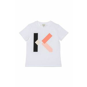 Detské tričko Kenzo Kids biela farba vyobraziť
