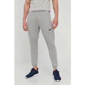 Nohavice Nike pánske, šedá farba, jednofarebné vyobraziť
