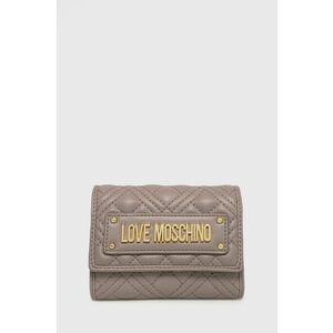 Peňaženka Love Moschino dámska, šedá farba vyobraziť