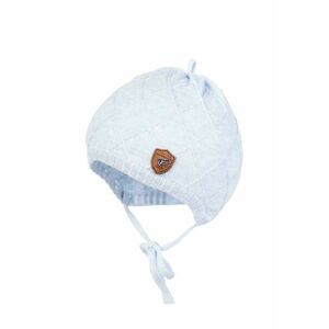 Detská čiapka Jamiks biela, z tenkej pleteniny, bavlnená vyobraziť