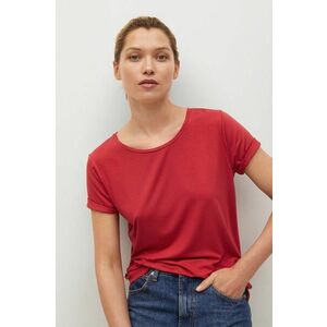 Tričko Mango Visca dámske, červená farba vyobraziť