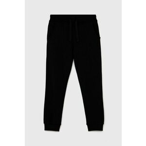 Detské nohavice Guess čierna farba, jednofarebné vyobraziť