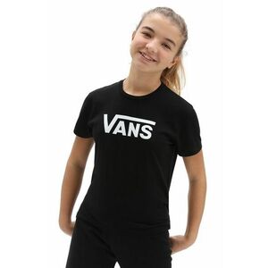 Detské bavlnené tričko Vans čierna farba vyobraziť