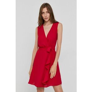 Šaty Morgan červená farba, mini, rovné vyobraziť