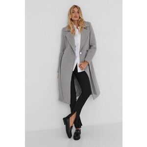 Kabát Answear Lab dámsky, šedá farba, prechodný vyobraziť