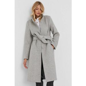 Kabát Answear Lab dámsky, šedá farba, prechodný vyobraziť