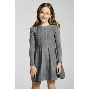 Dievčenské šaty Mayoral šedá farba, mini, áčkový strih vyobraziť
