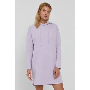 Šaty Vero Moda fialová farba, mini, rovné vyobraziť