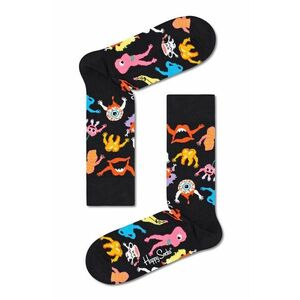 Ponožky Happy Socks Halloween Monsters pánske, čierna farba vyobraziť