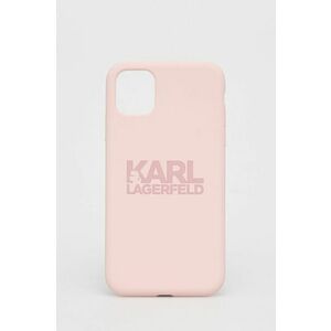 Puzdro na mobil Karl Lagerfeld ružová farba vyobraziť