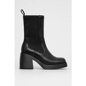 Kožené topánky Chelsea Vagabond Shoemakers dámske, čierna farba, na podpätku vyobraziť