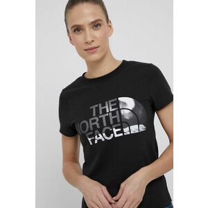 Tričko The North Face dámske, čierna farba vyobraziť