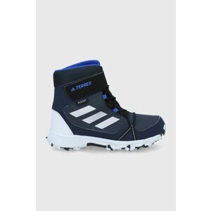 Detské snehule adidas Performance Terrex Snow CF R.RD tmavomodrá farba vyobraziť