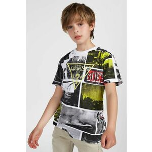 Detské bavlnené tričko Guess vzorované vyobraziť