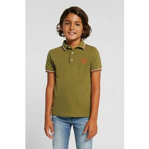 Detské polo tričko Mayoral zelená farba, s potlačou vyobraziť