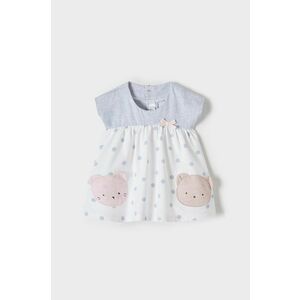 Šaty pre bábätká Mayoral Newborn šedá farba, mini, áčkový strih vyobraziť