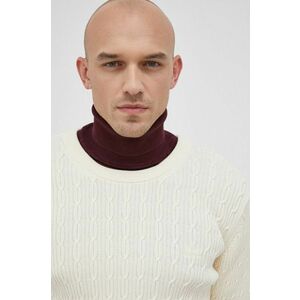 Bavlnený sveter Gant pánsky, béžová farba, ľahký, vyobraziť
