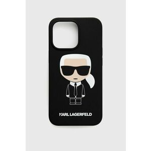 Puzdro na mobil Karl Lagerfeld iPhone 13 Pro čierna farba vyobraziť