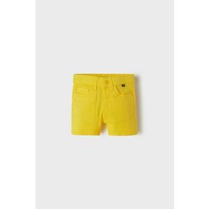 Detské krátke nohavice Mayoral žltá farba, vyobraziť