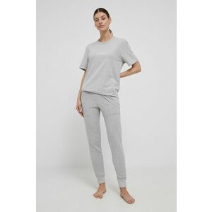 Pyžamové nohavice Calvin Klein Underwear dámske, šedá farba, vyobraziť