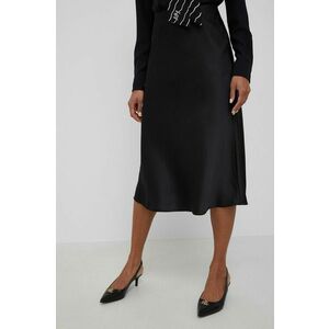 Sukňa Lauren Ralph Lauren čierna farba, mini, áčkový strih vyobraziť