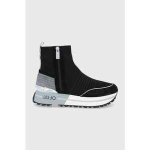 Topánky Liu Jo Liu Jo Maxi Wonder 37 čierna farba, na platforme vyobraziť