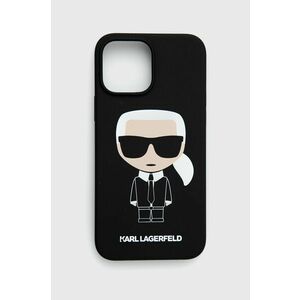 Puzdro na mobil Karl Lagerfeld čierna farba vyobraziť