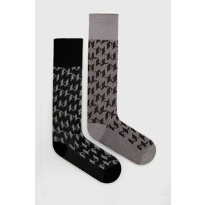 Ponožky Karl Lagerfeld dámske, čierna farba vyobraziť