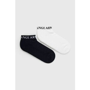 Ponožky Armani Exchange pánske, tmavomodrá farba vyobraziť