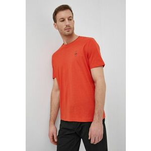 Bavlnené tričko Aeronautica Militare oranžová farba, jednofarebné vyobraziť