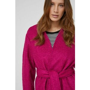 Vlnený kabát Answear Lab ružová farba, prechodná, vyobraziť
