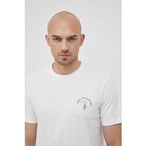 Bavlnené tričko Trussardi biela farba, s potlačou vyobraziť