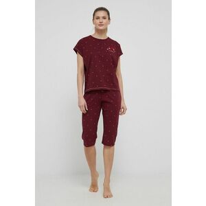 Bavlnené pyžamo Women'secret fialová farba, bavlnené vyobraziť