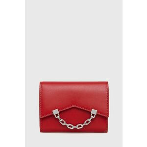 Kožená peňaženka Karl Lagerfeld dámska, červená farba vyobraziť
