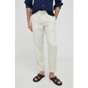 Nohavice Polo Ralph Lauren pánske, béžová farba, rovné vyobraziť