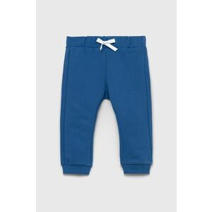 Detské bavlnené nohavice United Colors of Benetton jednofarebné vyobraziť
