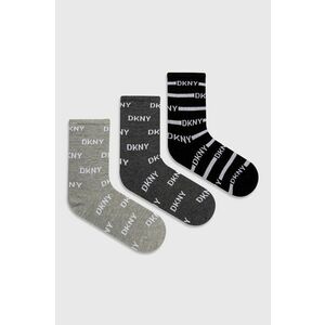 Ponožky Dkny dámske, šedá farba vyobraziť