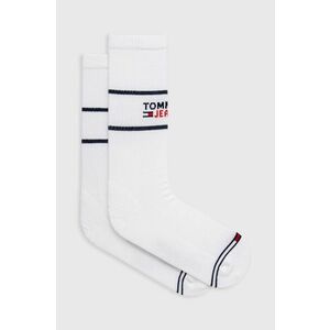 Ponožky Tommy Jeans biela farba vyobraziť