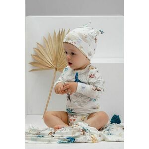 Detská čiapka Jamiks biela, z tenkej pleteniny, vyobraziť