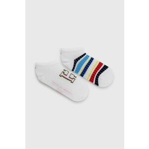 Detské ponožky Tommy Hilfiger biela farba vyobraziť