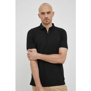 Polo tričko Polo Ralph Lauren pánske, čierna farba, jednofarebné vyobraziť