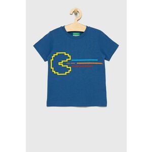 Detské bavlnené tričko United Colors of Benetton s nášivkou vyobraziť