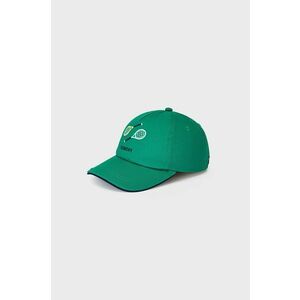 Detská čiapka Mayoral zelená farba, s nášivkou vyobraziť