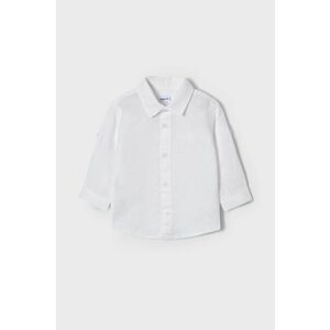 Detská košeľa Mayoral biela farba vyobraziť