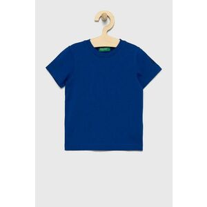 Detské bavlnené tričko United Colors of Benetton jednofarebné vyobraziť